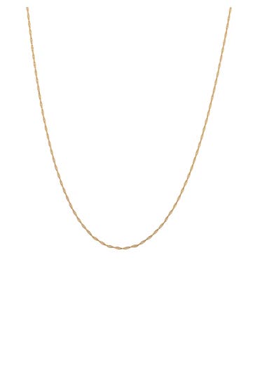 KUZZOI Kette Basic Gliederkette Gedreht 925 Sterling Silber Gold