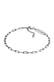 Armband Herren Gliederkette Oval 925 Silber Schwarz
