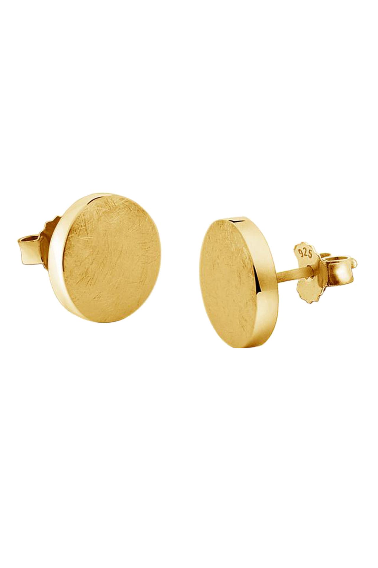 NENALINA Ohrringe Ohrstecker 925 Sterling Silber Gold, Bild 1