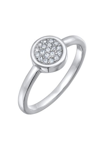 ELLI Ring Kristalle Elegant Solitäre Silberfarben Silber
