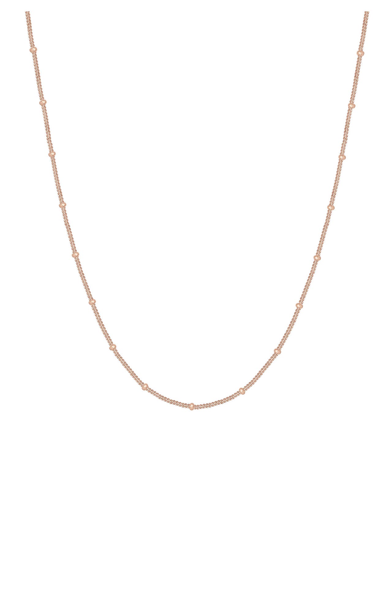 ELLI Kette Kugelkette Silberkette Fein 925 Silber Rosegold, Bild 1