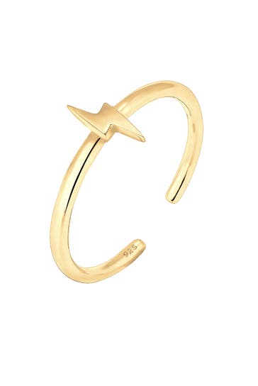 ELLI Ring Blitz Flash Stardust Trend 925 Sterling Silber Gold