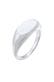 Ring Siegelring Oval Glanz Geo Basic Trend 925 Silber Silber