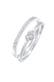 Ring Herz Memoire Zirkonia 2er Set 925 Silber Silber