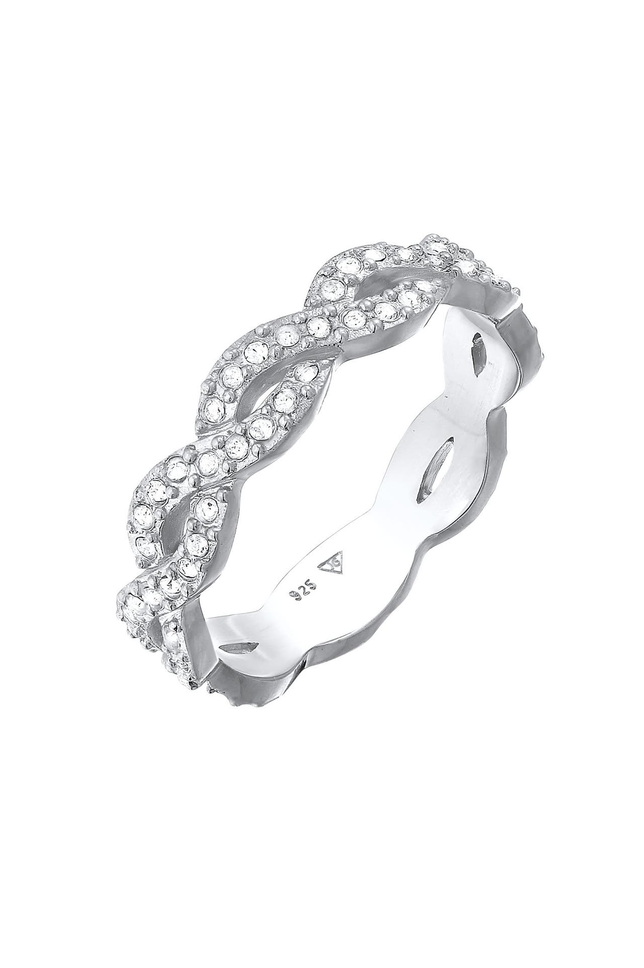 ELLI Ring Infinity mit Kristallen von Swarovski® 925 Silber Silber, Bild 1