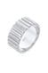 Ring Bandring Relief Rillen Trend Breit 925 Silber Silber