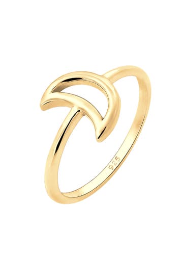 ELLI Ring Halbmond 925 Sterling Silber
