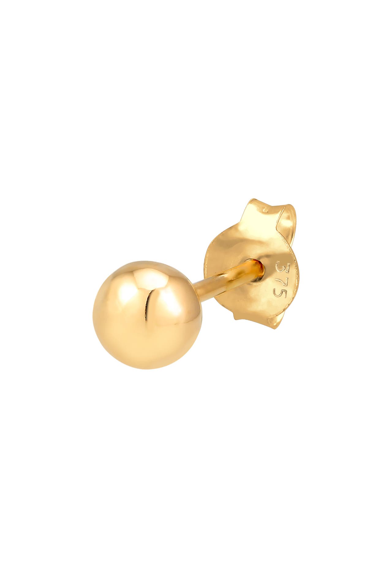 ELLI PREMIUM Ohrringe Single Ohrstecker Kugel Ball 375 Gelbgold Gold, Bild 1