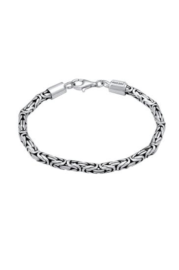 KUZZOI Armband Königskette Massiv 925 Silber Unisex