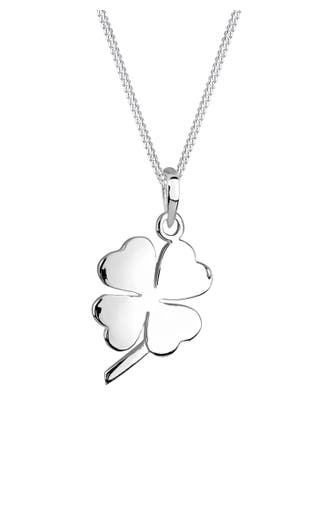 ELLI Kette Kleeblatt Glücksbringer 925 Silber Silber