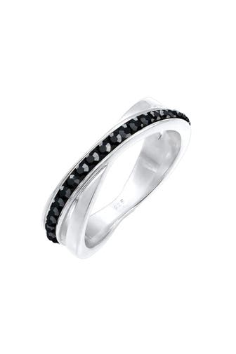 ELLI Ring Wickelring Zart 925 Silber, mit Kristallen von Swarovski® Silber