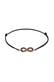 Armband Infinity Glas Kristalle Schwarz 925 Sterling Silber Rosegold Schwarz