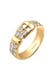 Ring Gürtel Kristalle 925 Silber Gold
