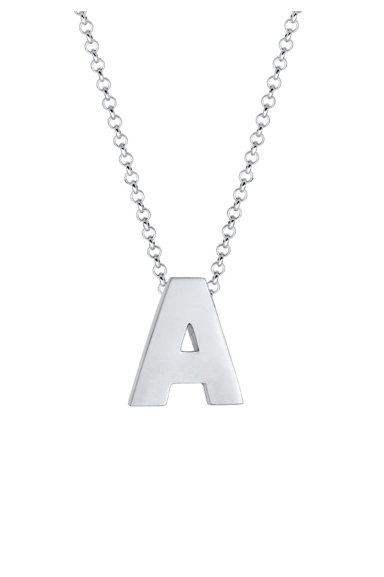 ELLI Kette Buchstabe A Initialen 925 Sterling Silber Silber, Bild 1