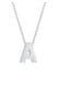 Kette Buchstabe A Initialen 925 Sterling Silber Silber