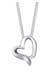 Kette Herz Romantisch Diamant (0.015 ct.) 925 Silber Weiß