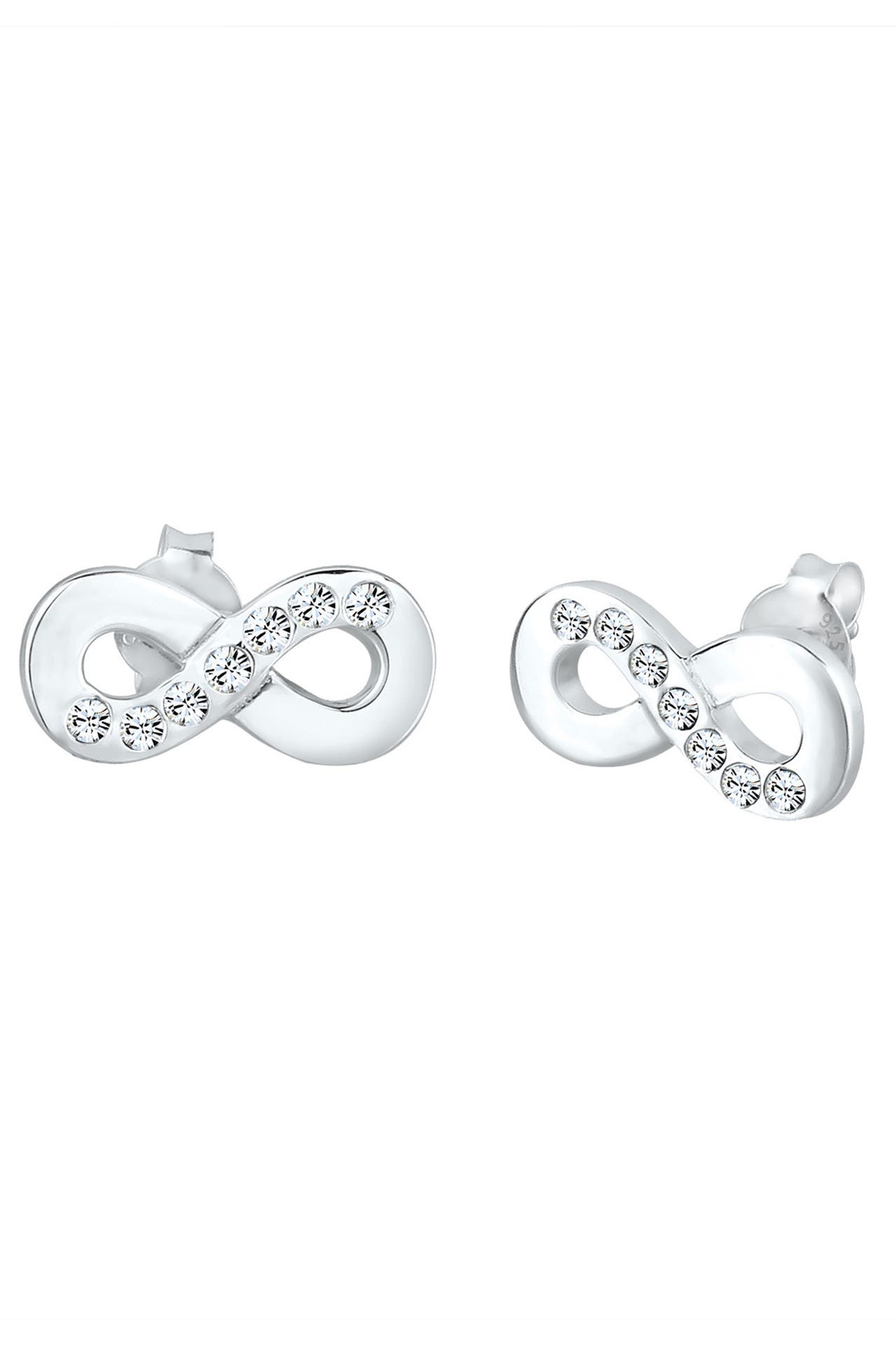 ELLI Ohrringe Infinity Symbol Kristalle 925 Sterling Silber Silber, Bild 1