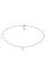 Kette Choker Kugelkette Halbmond 925 Silber Rosegold