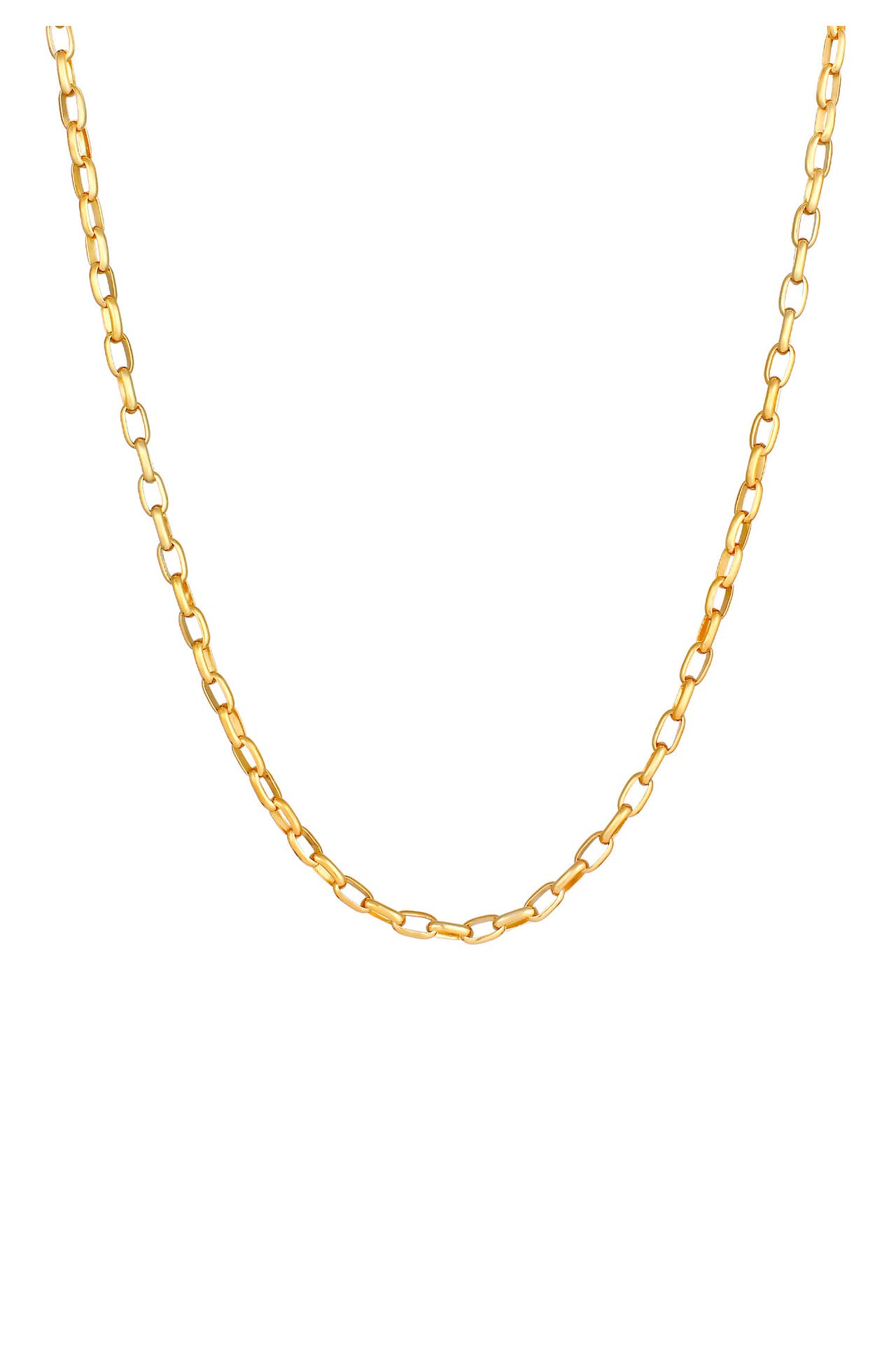 KUZZOI Kette Herren Ankerkette Oval 925 Silber Gold, Bild 1