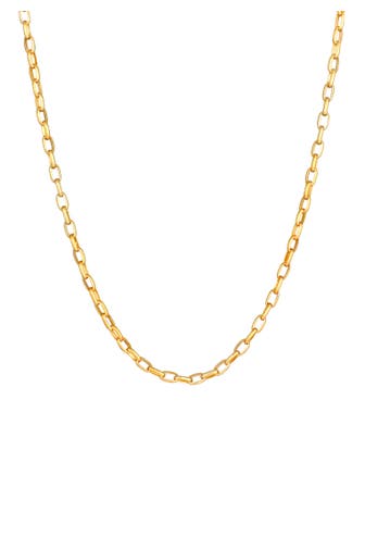 KUZZOI Kette Herren Ankerkette Oval 925 Silber Gold