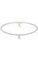 Kette Choker Halbmond Kristalle Silber Gold