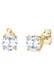 Ohrringe Zirkonia Basic Luxus Zeitlos 375 Gelbgold Weiß