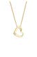 Kette Herz Diamant Weiß Brillantschliff (0.015ct) 585 Gelbgold Gold