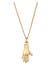 Kette Hand Symbol 925 Silber Gold