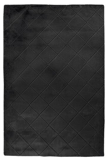 PADIRO Wohnzimmer Teppich Imala 125 in schwarz – Modern