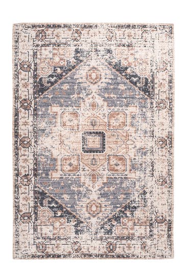 ARTE ESPINA Wohnzimmer Teppich Kurzflorteppich Indiana 125 in grau - braun