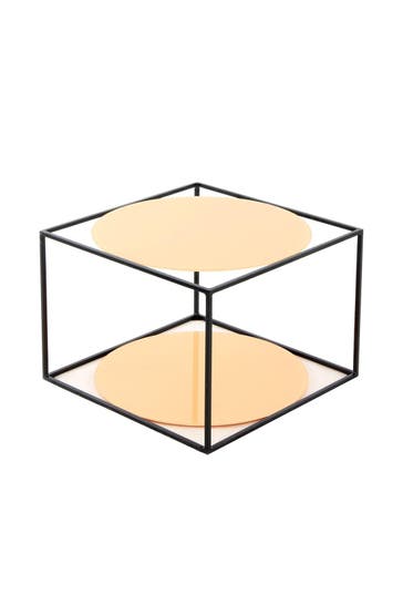 KAYOOM Beistelltisch Cody 110 orange - schwarz – eiche , modern