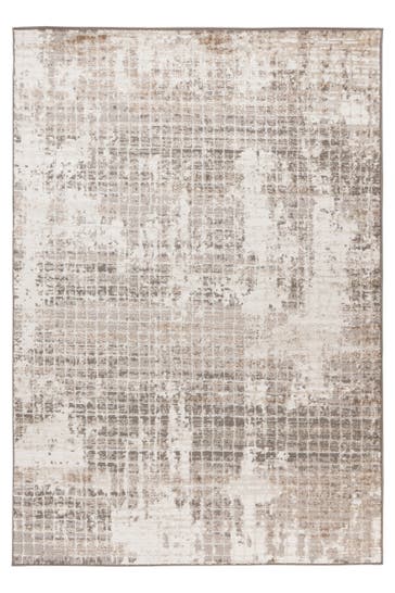KAYOOM Wohnzimmer Kurzflor Teppich Catcher 325 Silber / Beige