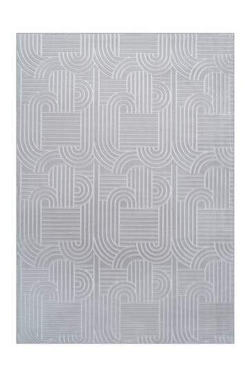 KAYOOM Wohnzimmer Kurzflor Teppich Calma 125 Silber