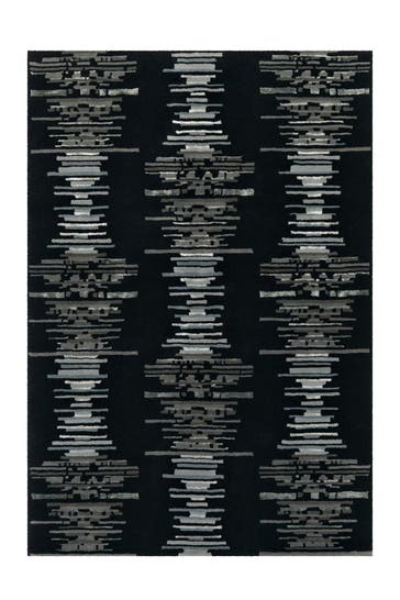 ARTE ESPINA Wohnzimmer Teppich Kurzflorteppich Satin 806 in anthrazit