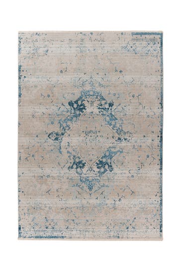 KAYOOM Wohnzimmer Teppich Kurzflorteppich Milan 225 in blau