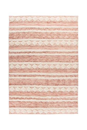 ME GUSTA Wohnzimmer Teppich Kurzflorteppich Bohist 225 in rosa - creme
