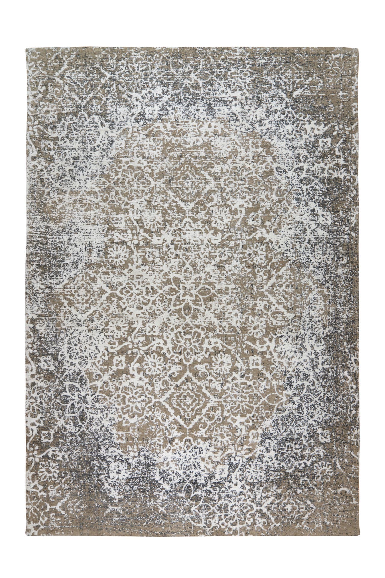 KAYOOM Wohnzimmer Teppich Kurzflorteppich River 160 in Olivgrün - bunt – Klassisch, Bild 1