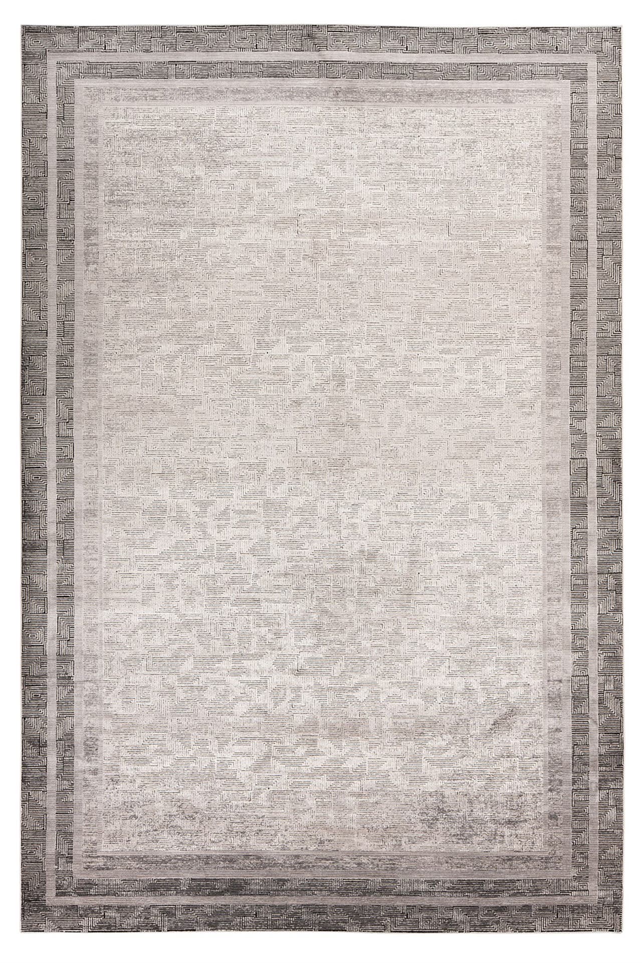 KAYOOM Wohnzimmer Teppich Designer Teppich Elles 212 in grau, Bild 1