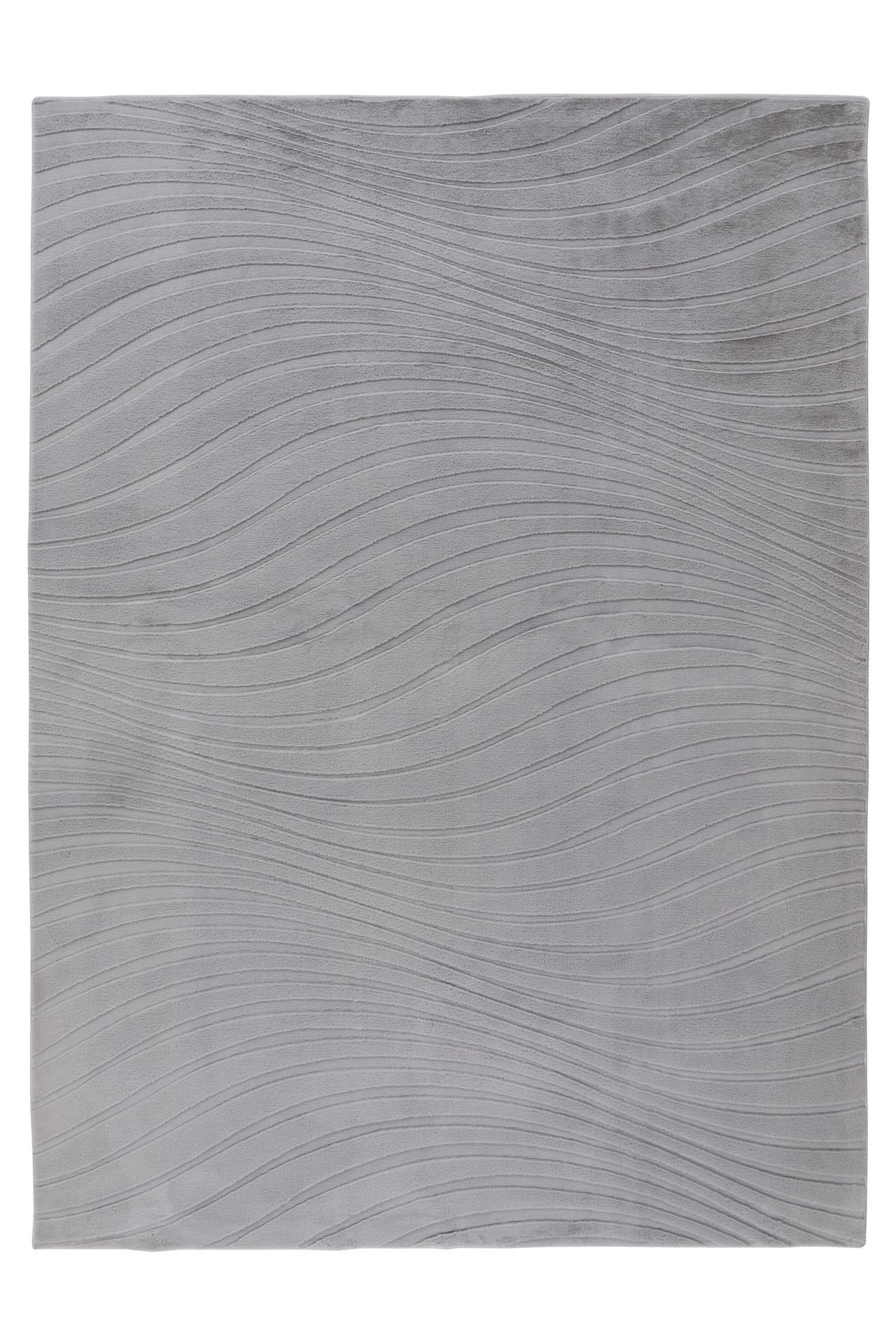 KAYOOM Wohnzimmer Kurzflor Teppich Kierk 325 Silber, Bild 1