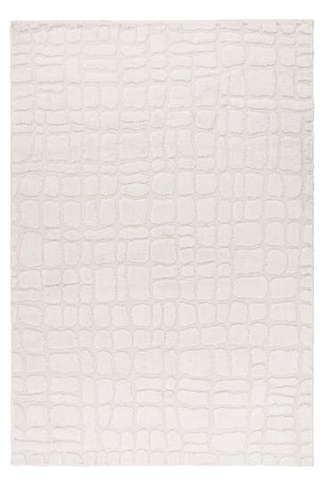 KAYOOM Wohnzimmer / Schlafzimmer Kurzflor Teppich Angel 125 Elfenbein