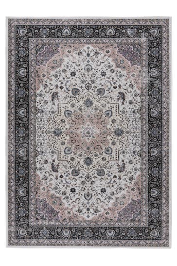 KAYOOM Wohnzimmer Kurzflor Teppich Rocks 425 Elfenbein