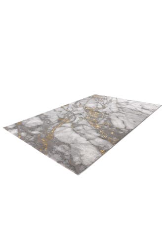 KAYOOM Wohnzimmer Kurzflor Teppich Mineral 425 Gold