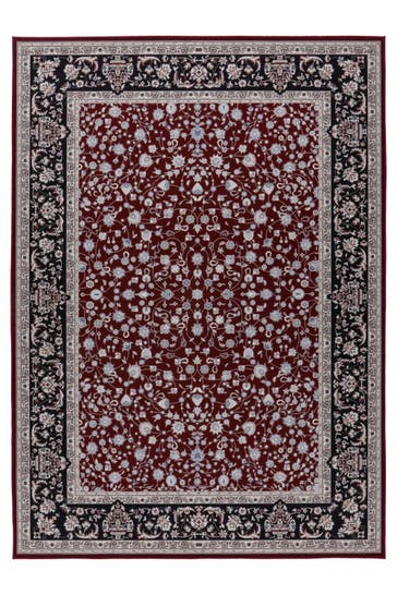 KAYOOM Wohnzimmer Kurzflor Teppich Rocks 225 Rot