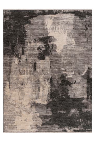 KAYOOM Wohnzimmer Kurzflor Teppich Fissy 125 Grau