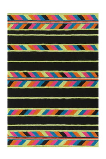 ARTE ESPINA Wohnzimmer Teppich Kurzflorteppich Craft 8053 in multi - schwarz