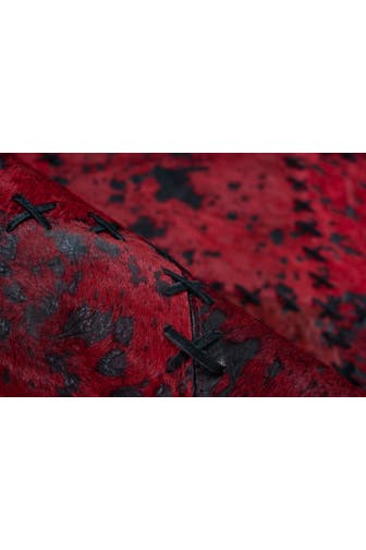 ARTE ESPINA Wohnzimmer Teppich Kurzflorteppich Voila 125 in rot – Modern