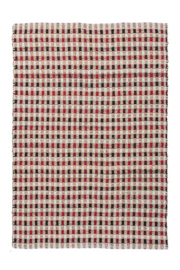 KAYOOM Wohnzimmer Teppich Kurzflorteppich Chess 110 80 x 150 cm in natur - creme