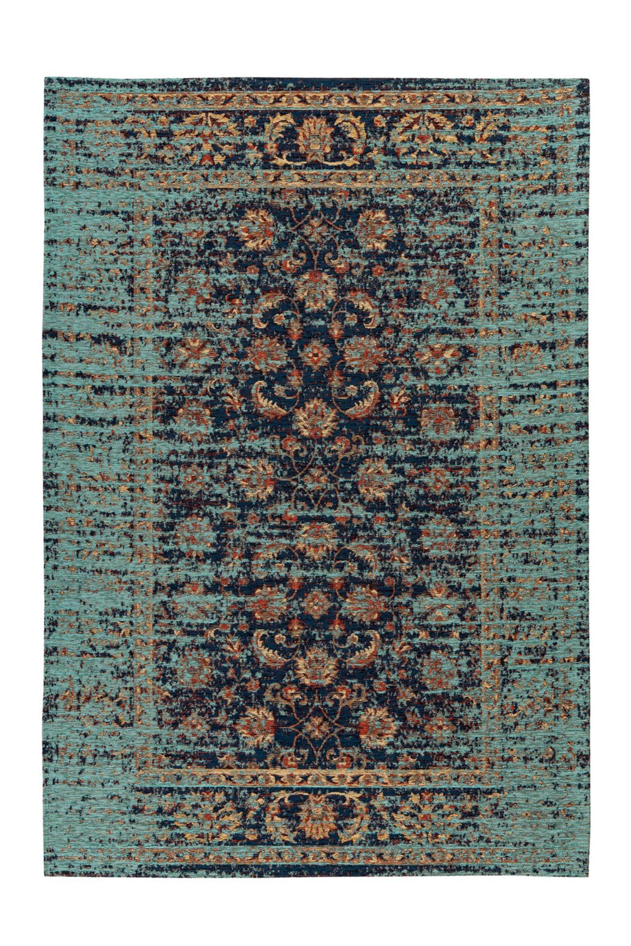 PADIRO Wohnzimmer Teppich Kurzflorteppich Charme 225 bunt - blau – Klassisch, Bild 1