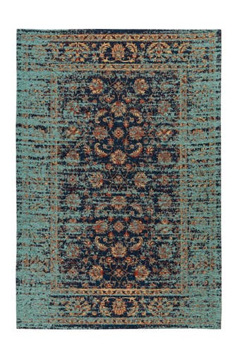 PADIRO Wohnzimmer Teppich Kurzflorteppich Charme 225 bunt - blau – Klassisch