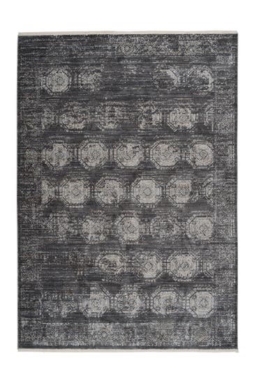 ARTE ESPINA Wohnzimmer Teppich Kurzflorteppich Baroque 725 in anthrazit